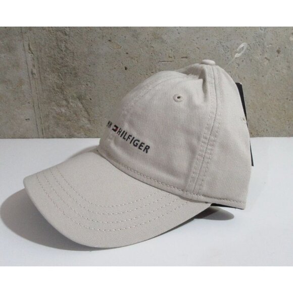 Tommy Hilfiger Mens Baseball Cap Hat Beige Adjustable NWT - Picture 6 of 6